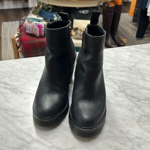 Dr. Martens Black Magdalena Platform Ankle Bootie US Size Ladies 7